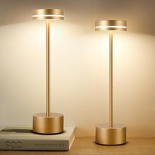 2 Pack LED Cordless Table Lamp Rechargeable, 5000Mah Portable Battery Operated D