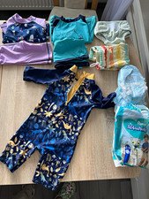 Lily & Dan Sommerpaket Kombi UV-Badekleidung & Pampers Splashers Gr. 74/80