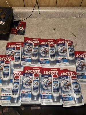 NEW Loctite Kitchen & Bath Re-New Silicone Caulk White 3.3 oz Tube Sealant