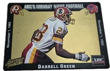 1993 Action Packed Monday Night Football 34 Darrell Green Washington Redskins Q1