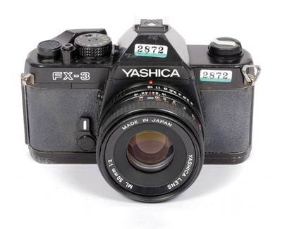 Yashica FX-3 35mm SLR Film Camera with ML 50mm F2 lens #2872