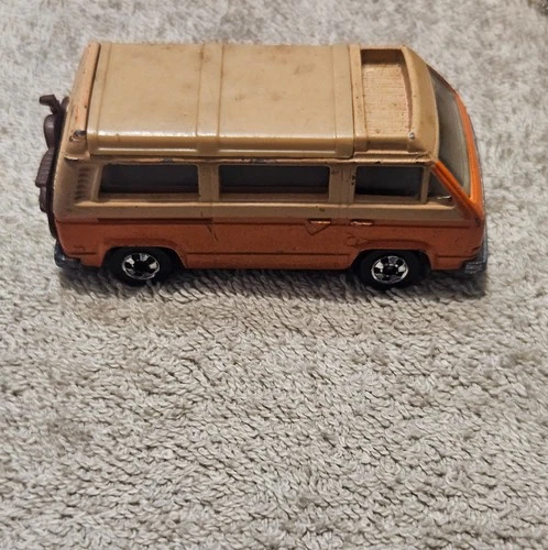 Vintage 1981 Hot Wheels Diecast Sunagon VW Volkswagen Camper Van & Bike HK