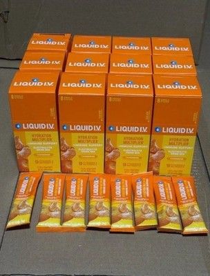 Liquid I.V.  Tangerine Hydration Multiplier  +Immune Support Electrolyte Powder 