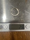 14K White Gold Prong-Set Round Diamond Band Ring Size 7 Signed — photo 4