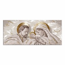 Lupia Quadro Sacra Famiglia tela Glitter BRILLANT 52x122 THE KISS SHABBY BROWN