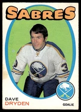 1971-72 O-Pee-Chee Dave Dryden Buffalo Sabres #159