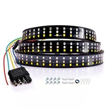 LED Tailgate Light Bar Triple Row 60'' Truck Tailgate Strip Light 5 Functions
