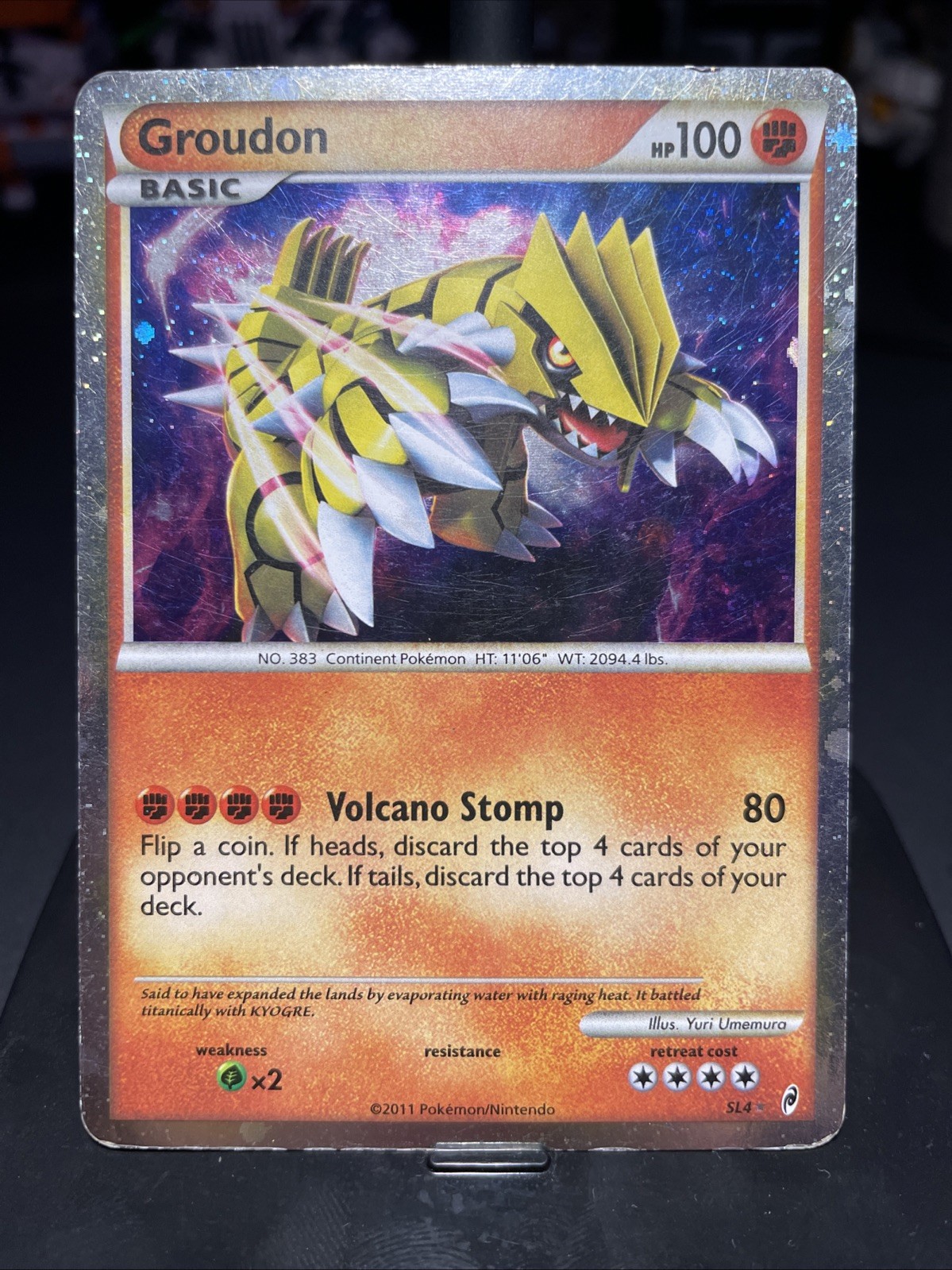 Groudon SL4 NM *Shiny* Holo Rare Call Of Legends (Make Offer)