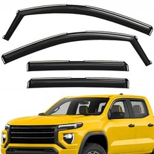 Sun Rain Visors Wind Rain Guards for 2023-2027 GMC Canyon Crew Cab