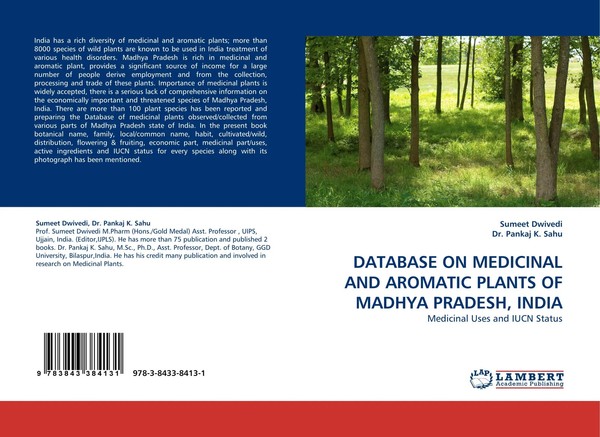 Sumeet Dwivedi (U. A.) | Database ON Medicinal AND Aromatic Plants OF Madhya...-image