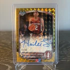 HAILEE SWAIN 2025-26 BOWMAN U CHROME PROSPECT GOLD GEOMETRIC REFRACTOR AUTO 3/50