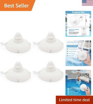 Strengthen Pool Steps with 4-Pack Anti-Slip Rubber Step Cups - Easy Install