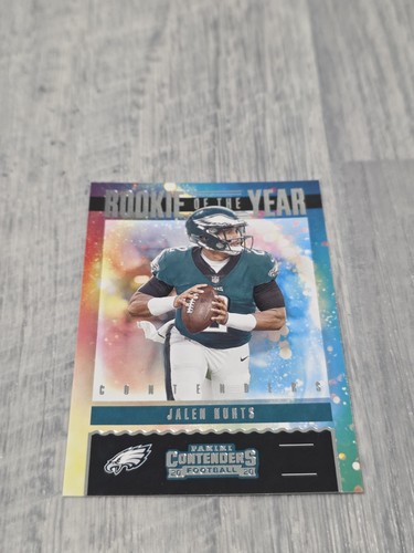 Jalen Hurts #RY-JHU 2020 Panini Contenders Rookie of the Year card