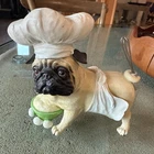 Westland Gifts Pugnacious Pug-nacious Baker Pug — Rare Retired