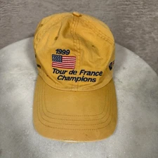 RARE Vintage Tour De France 6-Panel Cap 1999 Champions Yellow