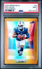 Ray Davis 2024 Prizm Deca #34 Gold Prizm /10 PSA 9  (RC) Bills