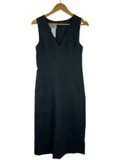 PRADA/Sleeveless Dress/Size 40/Polyester/Navy/Solid Color/APD1 2021 1892