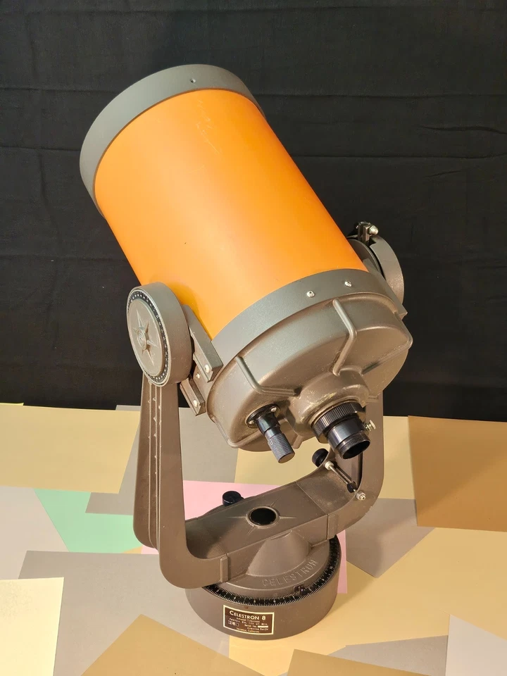 Celestron 8 Schmidt Cassegrain Telescope 8" f/10 Vintage Orange Tube - Image 2 of 4