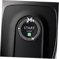 Push Button Start Cover Butterfly Bling Car Accessories for Women Bling Black