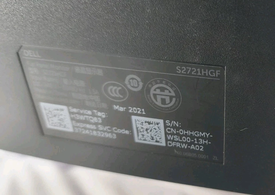 Dell S2721HGF 27" 144Hz Full HD LED Curved Gaming Monitor - Black - Image 4 of 4