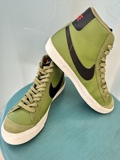 NIKE Blazer Mid 77 Sneakers 7 Youth Green Black Crimson DH1017-300