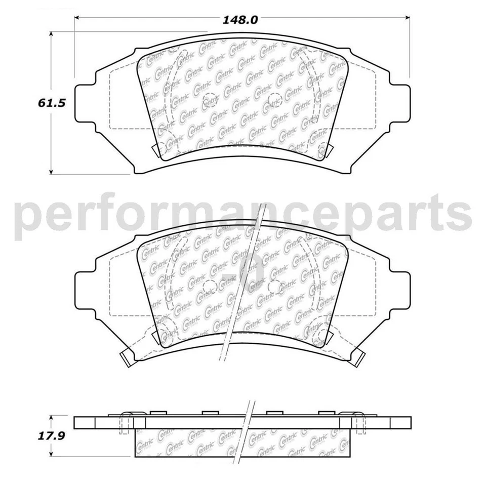 Juego de pastillas de freno de disco delanteras rotor de freno de disco para Buick LeSabre 2005-2005 Foto 3 de 4
