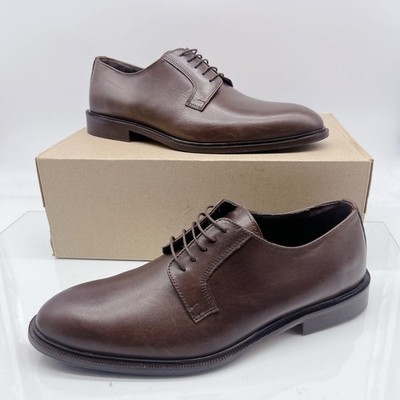Bruno Magli Reno Men s Oxford Derby Dress Shoes Brown Leather Lace Up US 9.5