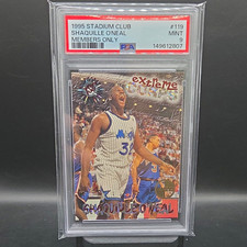 Topps 1995 Stadium Club Members Only Shaquille O'Neal #119 PSA 9 Magic pop 13