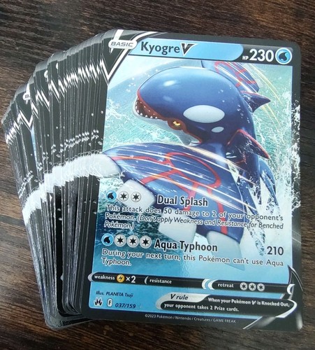 Kyogre V Promo Lot 92x 037/159 Crown Zenith Sea & Sky Pokemon Standard Size MINT