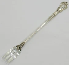 STERLING SILVER GORHAM CHANTILLY 5-3/8'' COCKTAIL SEAFOOD FORK LION-ANCHOR-G