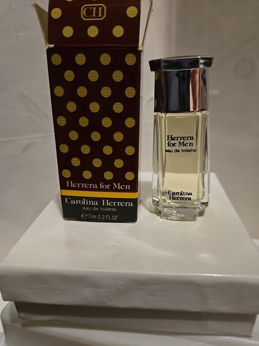 HERRERA FOR MEN Carolina Mini EdT Eau de Toilette 7ml/.20oz '90s NIB Cologne