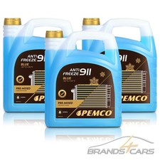 3x 5 L LITER PEMCO ANTIFREEZE 911 K�HLERFROSTSCHUTZ K�HLERFL�SSIGKEIT (-40) BLAU