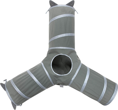 Large Cat Tunnel Bed Indoor Multiple Cats Play Peak Trace Hide Kitty Entertain