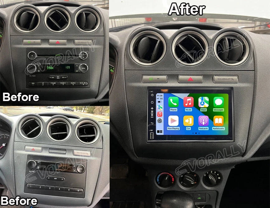 For 2012-2013 Ford Transit Connect Android 14 Apple Carplay Car GPS Stereo Radio Foto 2 de 4