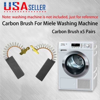 5 Pairs Motor Carbon Brush For Bosch WAA16161BY WAA16161II Washing Machine