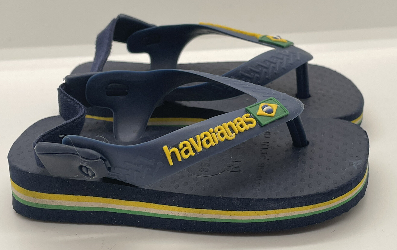 vliegtuigen Ondergeschikt antiek Havaianas Toddler Baby Flip Flop Sandals US Navy Blue 1.5 to 2.5 baby | eBay