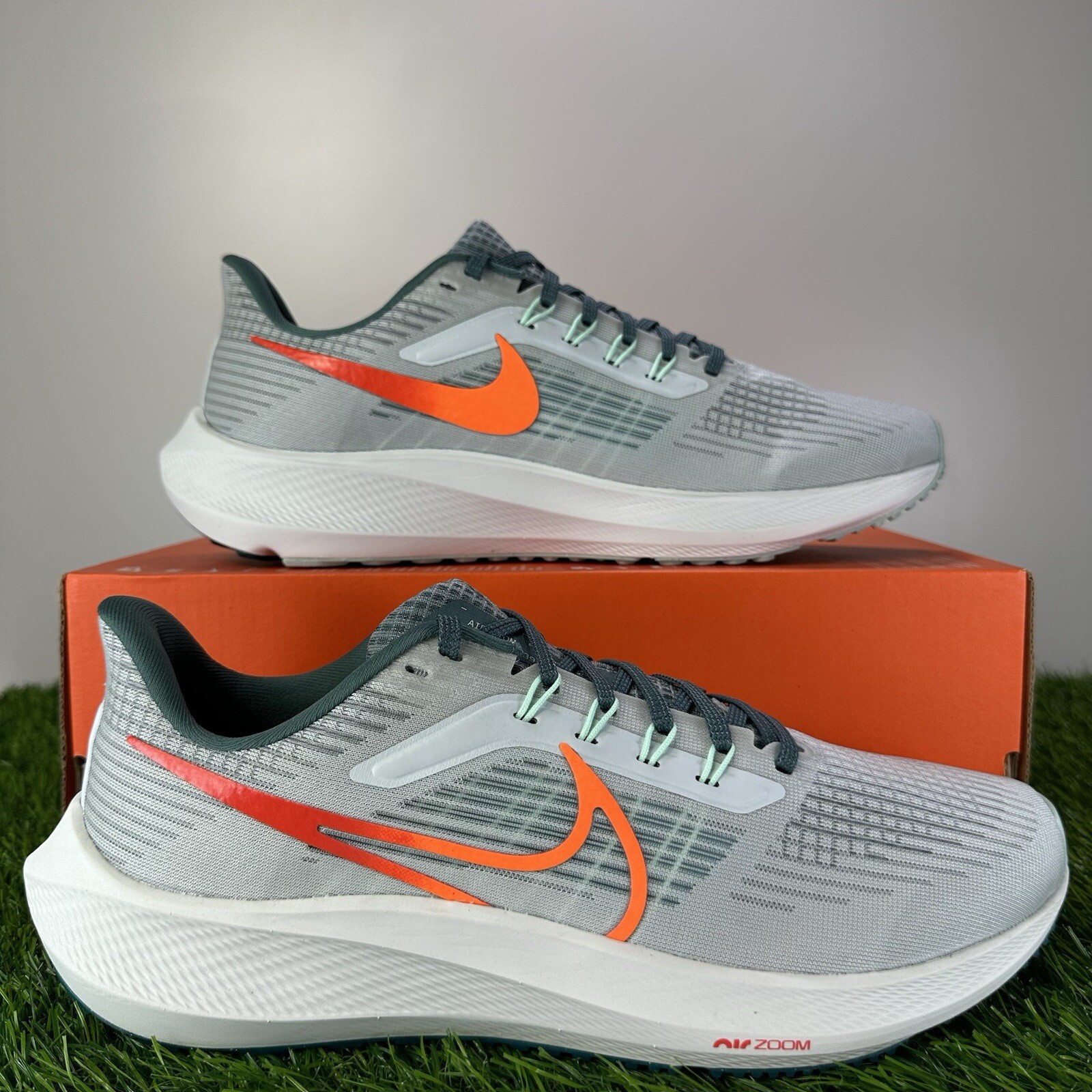 Nike Air Zoom Pegasus 39 Men Size 10 Platinum Orange Running Shoes DH4071003 NEW