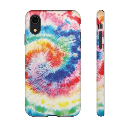 Tie Dye Cell Phone Case - Multicolor Swirl, Pink, Blue - Impact Resistant Shell - 第 41/48 張圖片