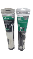 2-PACK Commercial Electric 4 in. 8 in. Standard Cable Tie 200 Combo Pack