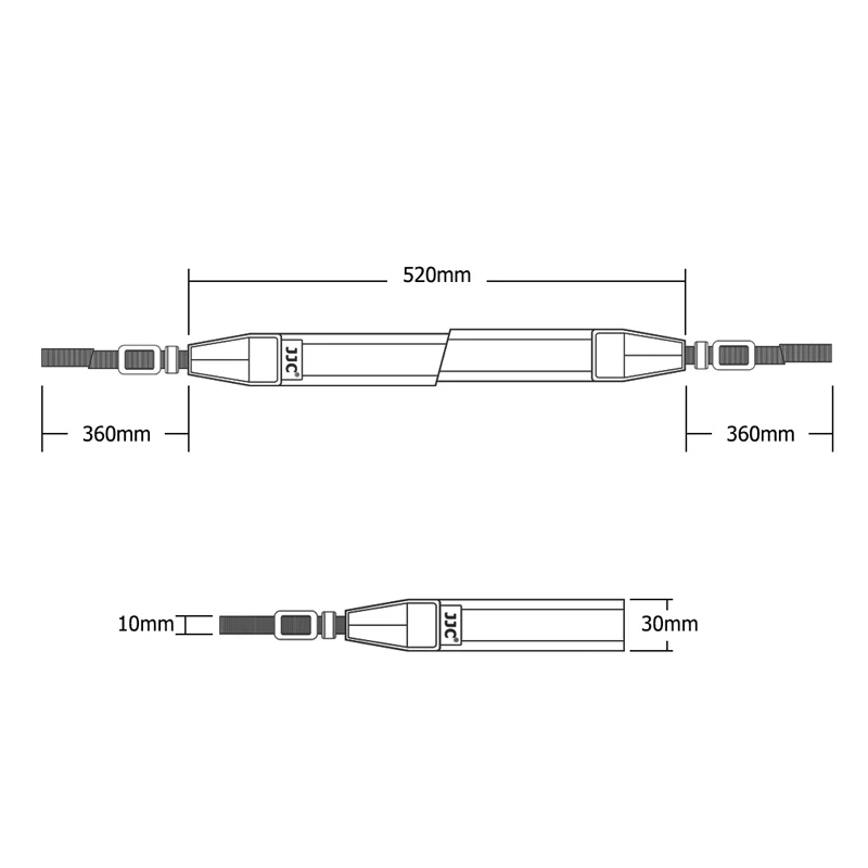 JJC Adjustable Camera Neck Strap for Olympus OM-D E-M5 M1 M10 II PEN-F E-PL7 PL6 - Image 3 of 4