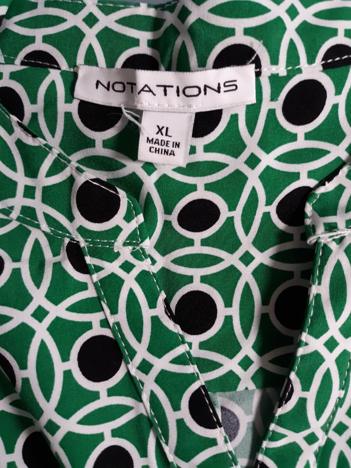 Notations vneck button down shirt - image 3