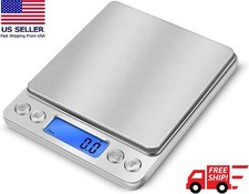 3000g Digital Scale 0.1g Jewelry Gold Silver Coin Gram Pocket Size Herb Grain