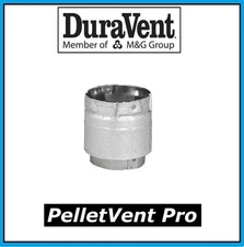 DURAVENT PELLETVENT PRO 4" Stove Appliance Adapter #4PVP-AD PELLET VENT PIPE 