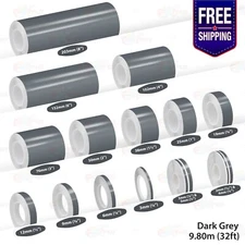 DARK GRAY PIN STRIPE Car Model Motorcycle Decal Adhesive TAPE Vinyl Sticker