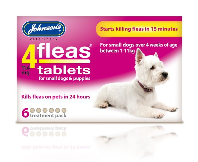 Johnson's 4fleas tablets for Puppies & Small Dogs (6 Treatment Pack) see listing