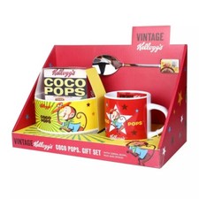 Image of Kellogg's Ceramic Large Bowl & Mug with Coco Pops Cereal Gift Set Very Rare!