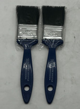 Lot of 2 Linzer 1600 1.5" Black China Bristle Paint Brushes 38.1mm Plastic Hndl  