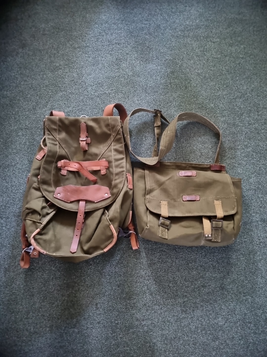 Romanian Canvas Rucksack, Romanian Military Rucksack & Bread Bag
