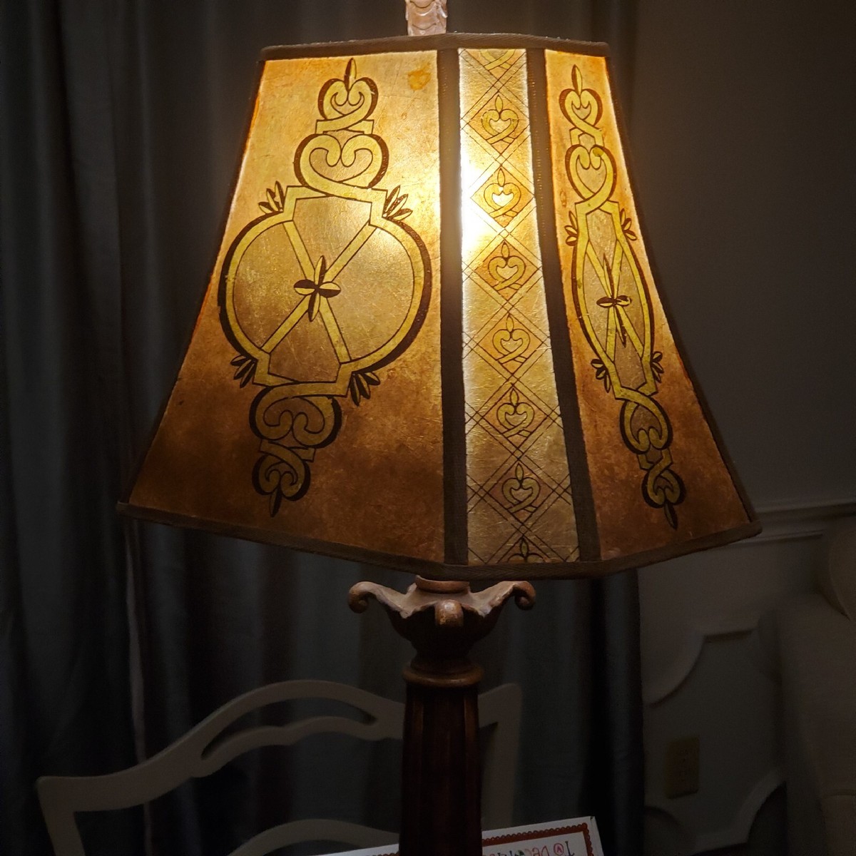 Vintage Berman Arts and Crafts Mica Table Lamp