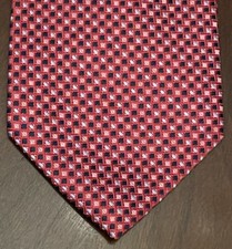 Versa Red Hand Made Men  s Neck Tie Made In China